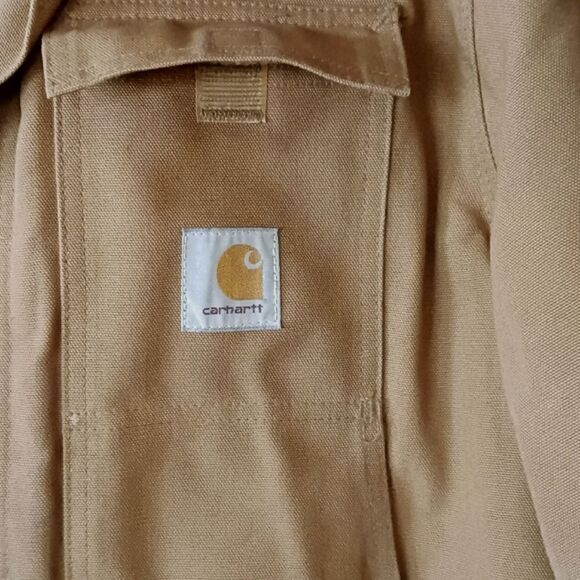 Carhartt Arctic Weight Duck Coat with Quilted Lining Corduroy Collar LG 44 - Picture 7 of 16